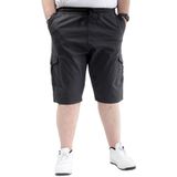 ModeXL Mode XL Büyük Beden Erkek Kapri Kargo Cepli Beli Bağlamalı VALENCIA 21404 Antrasit