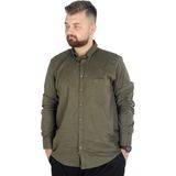 ModeXL Mode Xl Büyük Beden Erkek Keten Cepli Gömlek 20386 Haki - 9XL