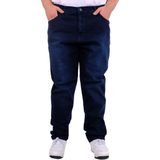 ModeXL Mode Xl Büyük Beden Erkek Klasik Kot Pantolon Mark 21920D Lacivert - 72