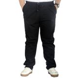 ModeXL Mode Xl Büyük Beden Pantolon Keten Jogger Milano 21913 Siyah 58