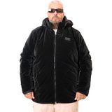 ModeXL Mode Xl Erkek Kapşonlu Büyük Beden Mont U25701 Siyah Kemerli Casual Stil - 3XL
