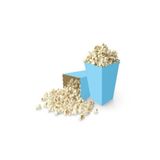 MODGER Popcorn Kutusu ( Mısır , Cips Kutusu ) 8 Adet Mavi