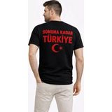 Modi Green Erkek Türkiye Ay Yıldız Baskılı Taraftar Forma T-Shirt - Siyah