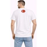 Modi Green Erkek Türkiye Baskılı Tişört Ay Yıldız 2026 Dünya Kupası Taraftar Forma T-Shirt - Beyaz - 2XL