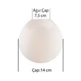 Modi Lighting 14 cm Mat Karpuz Avize Camı, Şık ve Hafif Aydınlatma İçin