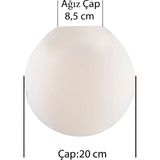 Modi Lighting 20 cm Mat Karpuz Avize Camı - Renkli - 1