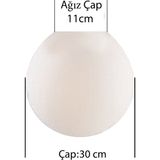 Modi Lighting 30 cm Mat Karpuz Avize Camı - Renkli - 1