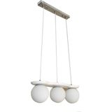 Modi Lighting 3'lü Beyaz Balik Modern Sarkıt Avize Mod-Av- 4406-3BY - Renkli
