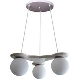 Modi Lighting 3'lü Beyaz Modern Sarkıt Avize Mod-Av- 4405-3BY - Renkli