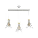 Modi Lighting 3’lü Çalı Beyaz Sıralı Sarkıt Avize - Renkli
