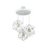 Modi Lighting 3’lü Yıldız Beyaz Yuvarlak Sarkıt Avize - Renkli