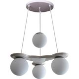 Modi Lighting 4'lü Beyaz Modern Sarkıt Avize Mod-Av- 4407-4BY - Renkli