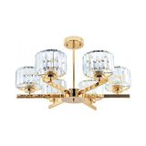 Modi Lighting 6li Venus Gold Kristal Taşlı Modern Avize - Renkli