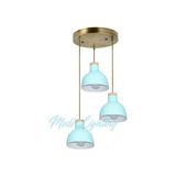 Modi Lighting Ahşap Eskitme Turkuaz Avize MOD-ML-4472-3TK