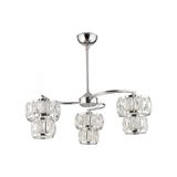 Modi Lighting Alfa 3’lü Kristalli Krom Avize 50CM - Renkli