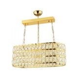 Modi Lighting Alfa Kristalli Gold Uzun Sarkıt Avize 60X30CM - Renkli