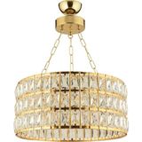 Modi Lighting Alfa Kristalli Gold Yuvarlak Sarkıt Avize 40CM - Renkli - 3