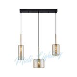 Modi Lighting Bal Camlı 3'lü Sıralı Sarkıt Avize MOD-AV-4443-3BSS - Renkli