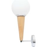 Modi Lighting Beyaz Ahşap Krom Aplik MOD-AV-4431-BBY - Renkli