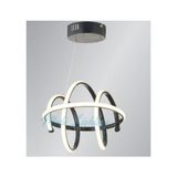 Modi Lighting Çember Içinde Burgulu Siyah LED Avize MD47