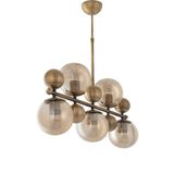 Modi Lighting Eskitme Metal Toplu 5li Sıralı Sarkıt Avize Mod-Ck-Sl-5es