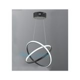 Modi Lighting Içiçe Geçmeli Çember Siyah LED Avize MD48