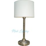 Modi Lighting Kabartma Desenli Dövme Gövdeli Eskitme Masa Lambası MOD-ML-4464-KES