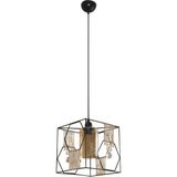 Modi Lighting Kristalli Siyah Jüt Halat Modern Avize Mod-Av 4400-1BSY - Renkli