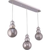 Modi Lighting Krom Metal Toplu 3'lü Sıralı Sarkıt Avize Mod-Ck-Sl-3ks