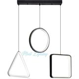 Modi Lighting Mixed Üçlü Siyah LED Avize MD66