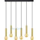 Modi Lighting Pipe Altılı Siyah Eskitme Sarkıt Avize MOD-AV-4468-6PE