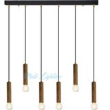 Modi Lighting Siyah Eskitme 6'li Sarkıt Avize MOD-AV-4468-6YS