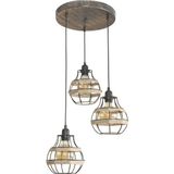 Modi Lighting Siyah Jüt Halat Modern Avize MOD-AV-4423-3BSY - Renkli