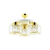 Modi Lighting Venus 3’lü Gold Plafonyer Avize - Renkli