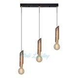 Modi Lightingi 3'lü Sıralı Siyah Eskitme Sarkıt Avize MOD-AV-4468-3S