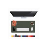 Modica Haki Masa Matı, Büyük Mousepad, Oyuncu Laptop Bilgisayar Deri Geniş Masa Matı | Lindos
