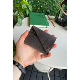 Modica - Hakiki Deri Natürel Minimalist Origami Katlanabilir Gri Erkek Cüzdan Vista