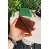 Modica - Hakiki Deri Natürel Minimalist Origami Katlanabilir Taba Erkek Cüzdan Vista