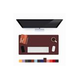 Modica Lindos Deri Masa Pedi, Büyük Mouse Pad, Gaming Oyuncu Mause Pad, Ofis Ve Ev İçin Masa Altlığı, Bordo