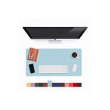Modica Lindos Deri Masa Pedi, Büyük Mouse Pad, Gaming Oyuncu Mause Pad, Ofis Ve Ev İçin Masa Altlığı, Buz Mavisi