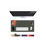 Modica Lindos Deri Masa Pedi, Büyük Mouse Pad, Gaming Oyuncu Mause Pad, Ofis Ve Ev İçin Masa Altlığı, Haki