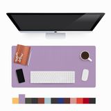 Modica Lindos - Deri Mat, Masa Pedi, Büyük Mouse Pad, Ofis için Mat, Su Geçirmez Mat, Ofis ve Ev içi