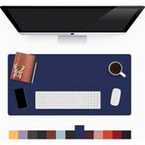 Modica Lindos - Deri Mat, Masa Pedi, Büyük Mouse Pad, Ofis Için Mat, Su Geçirmez Mat, Ofis ve Ev Için Deri Pedi, Gaming Masa Matı, Masaüstü Için Masa - Lacivert