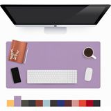 Modica Lindos - Deri Mat, Masa Pedi, Büyük Mouse Pad, Ofis Için Mat, Su Geçirmez Mat, Ofis ve Ev Için Deri Pedi, Gaming Masa Matı, Masaüstü Için Masa - Mor