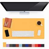 Modica Lindos - Deri Mat, Masa Pedi, Büyük Mouse Pad, Ofis Için Mat, Su Geçirmez Mat, Ofis ve Ev Için Deri Pedi, Gaming Masa Matı, Masaüstü Için Masa - Sarı