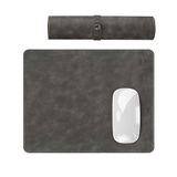Modica® Navada - Gaming Oyuncu Gamer Hakiki Deri Mouse Pad, Deri Fare Altlığı, Hakiki Deri Ped, Dayanıklı Kaymaz Taban, Ofis Tipi Mouse Ped (Gri)