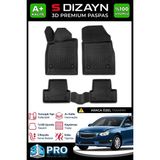 Modifiyecim Chevrolet Cruze 3D Pro Havuzlu Paspas 2008-2019 A+ Kalite 3DS-SDZ157 - Siyah