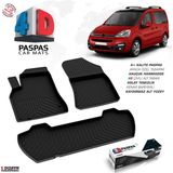 Modifiyecim Citroen Berlingo 4d Havuzlu Paspas 2008-2018 110 Hp A+Kalite 4DS-96218 - Siyah