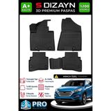 Modifiyecim Hyundai Tucson 3D Pro Havuzlu Paspas 2015-2020 A+ Kalite 3DS-SDZ091 - Siyah