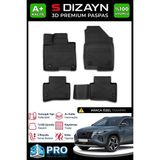 Modifiyecim Hyundai Tucson 3D Pro Havuzlu Paspas 2021-2024 A+ Kalite 3DS-SDZ064 - Siyah